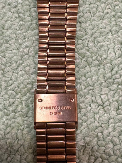 Casio B640-WC-5A Rose Gold Digital Watch with Stopwatch and Alarm — Japan Import