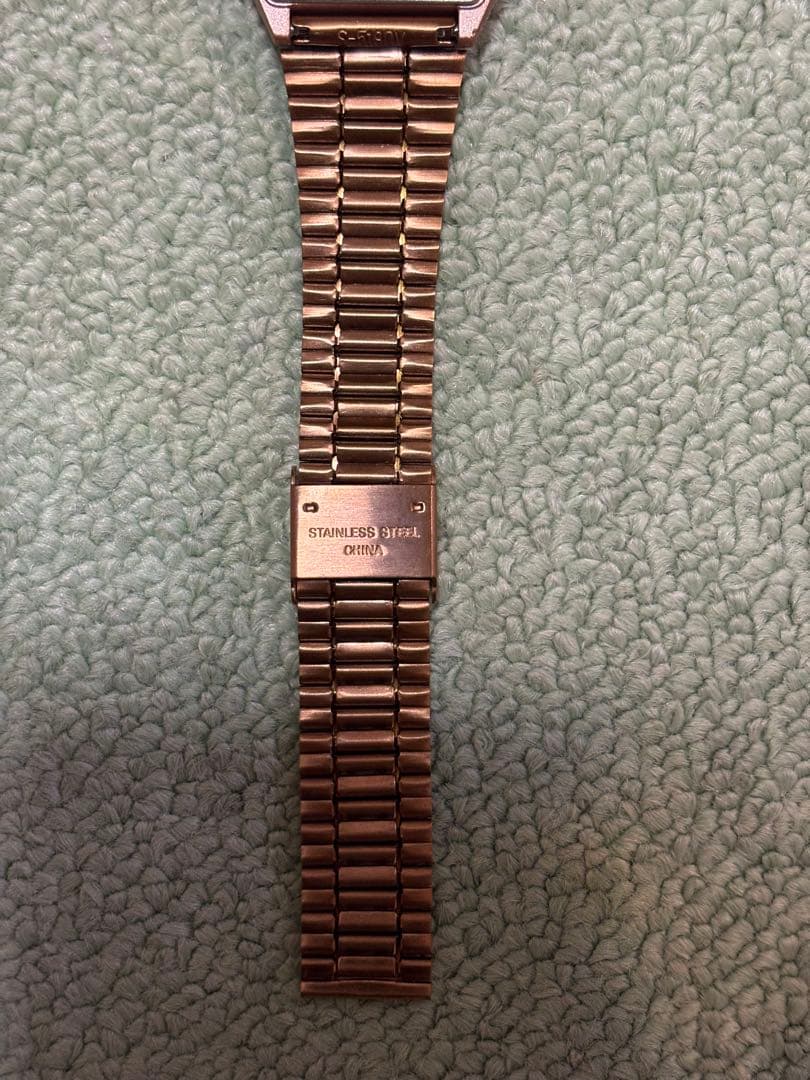 Casio B640-WC-5A Rose Gold Digital Watch with Stopwatch and Alarm — Japan Import