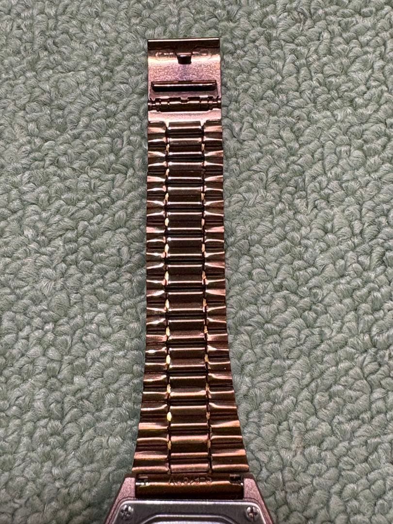 Casio B640-WC-5A Rose Gold Digital Watch with Stopwatch and Alarm — Japan Import