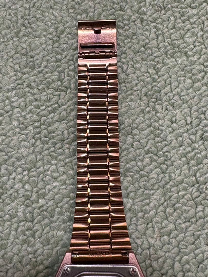 Casio B640-WC-5A Rose Gold Digital Watch with Stopwatch and Alarm — Japan Import