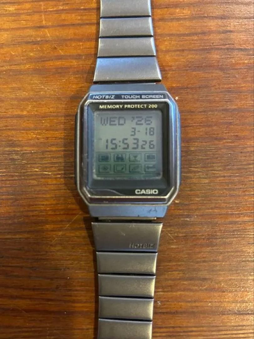 Casio Data Bank VDB-2000 Digital Watch with Touch Screen and Memory Protect — Japan Import