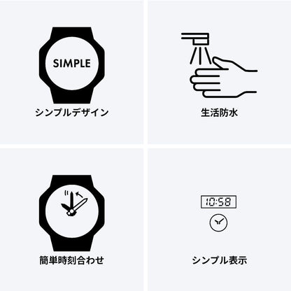 Casio Collection Standard MW-240-3B Analog Watch with Large Dial, Black Resin Band — Japan Import