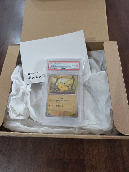 Pokemon Pikachu Master Ball Mirror Model 025/165 Reverse Holo PSA10 graded card Japan import