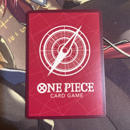 One Piece Card Game Vince Smoke Rey Leader Parallel Blue Purple card, Japan import, used condition