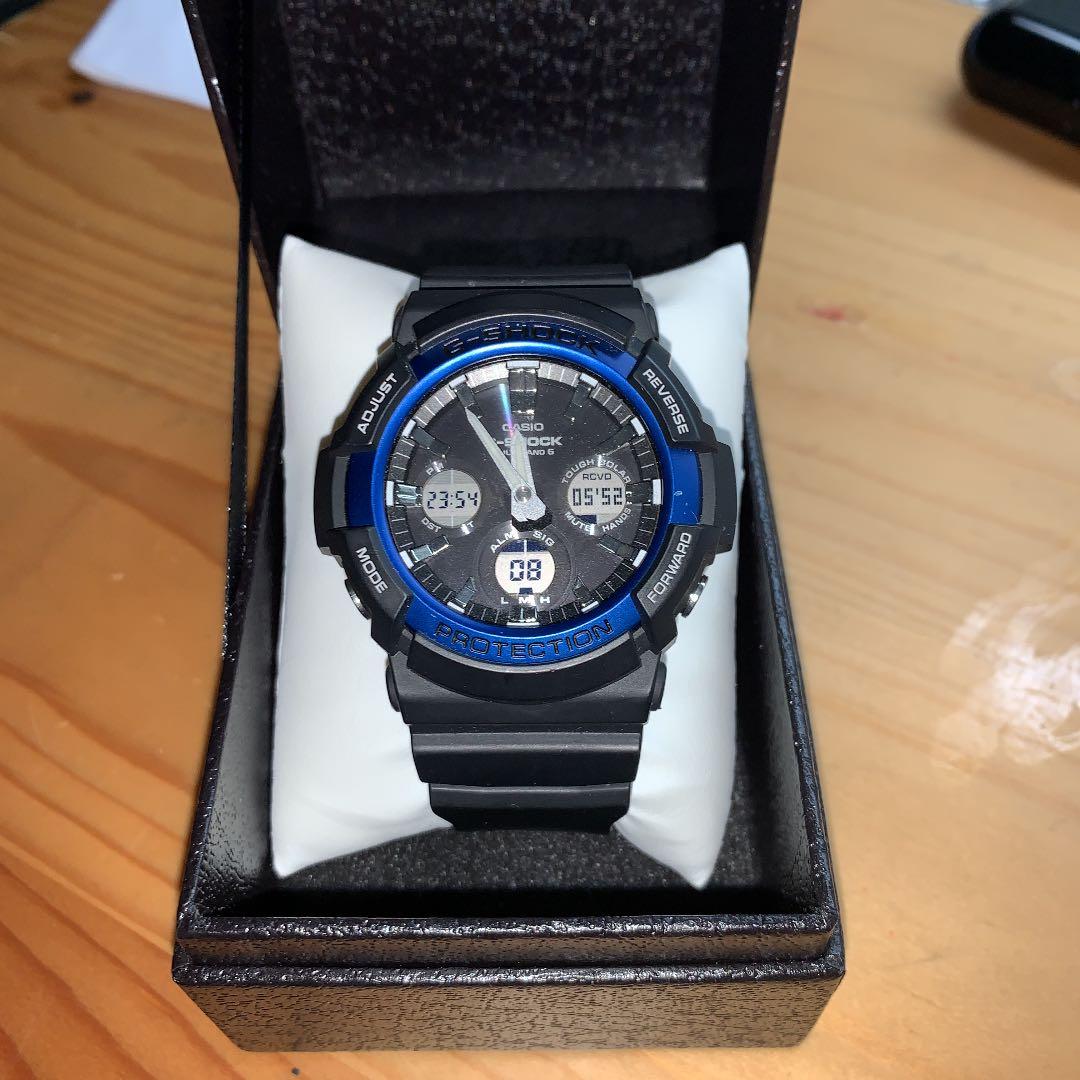 Casio G-Shock Solar Radio Wave GAW 100 Watch, Resin Case, Resin Band — Japan Import