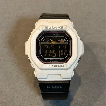 Casio Baby-G BLX-5600 G-LIDE Digital Watch Square Face Tide Graph White/Black — Japan Import