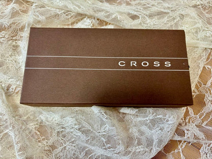 Cross Ballpoint Pen with Heart and Key Charms