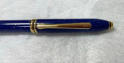 Cross Townsend Lapis Lazuli 22k Gold Plated High-End Ballpoint Pen — Japan Import