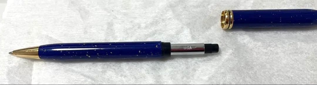 Cross Townsend Lapis Lazuli 22k Gold Plated High-End Ballpoint Pen — Japan Import