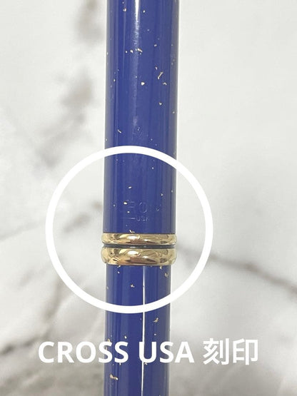 Cross Townsend Lapis Lazuli 22k Gold Plated High-End Ballpoint Pen — Japan Import