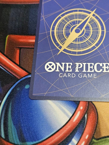 One Piece Shanks OP01-120 Secret Card Japanese edition with minor signs of use