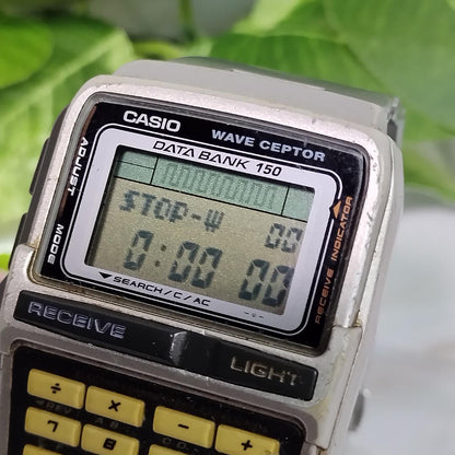 Casio Data Bank 150 DBC-W151 Digital Watch with Genuine Bracelet and Battery — Japan Import
