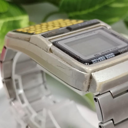 Casio Data Bank 150 DBC-W151 Digital Watch with Genuine Bracelet and Battery — Japan Import