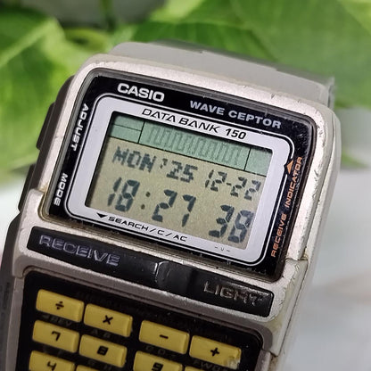 Casio Data Bank 150 DBC-W151 Digital Watch with Genuine Bracelet and Battery — Japan Import