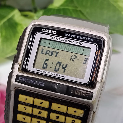 Casio Data Bank 150 DBC-W151 Digital Watch with Genuine Bracelet and Battery — Japan Import