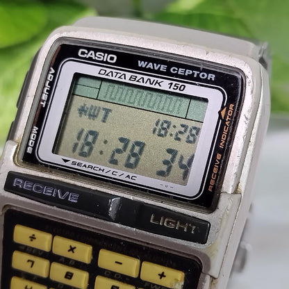 Casio Data Bank 150 DBC-W151 Digital Watch with Genuine Bracelet and Battery — Japan Import