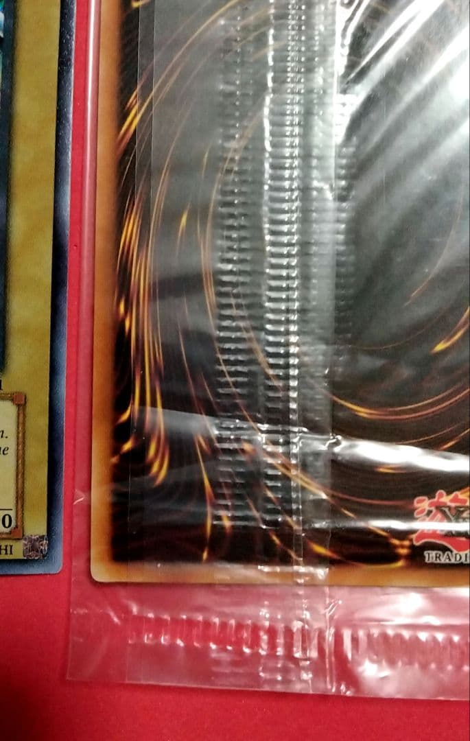 Blue-Eyes White Dragon Ultra Rare 2-card set with top-left crack error in sealed original packaging