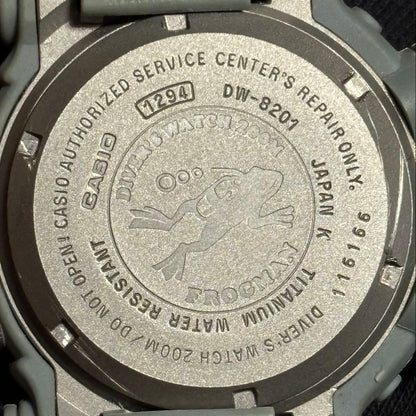 Casio G-Shock Frogman DW-8201 Silver Gray Watch — Japan Import