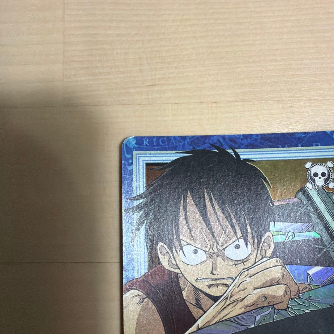 Used One Piece Carddass 2000 Year Initial Luffy S51 trading card from Japan in good condition