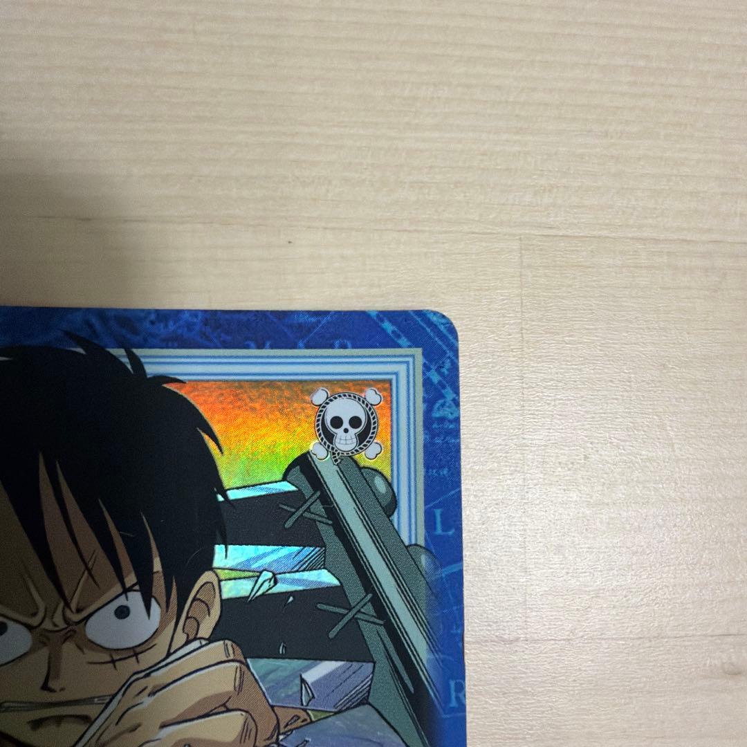 Used One Piece Carddass 2000 Year Initial Luffy S51 trading card from Japan in good condition