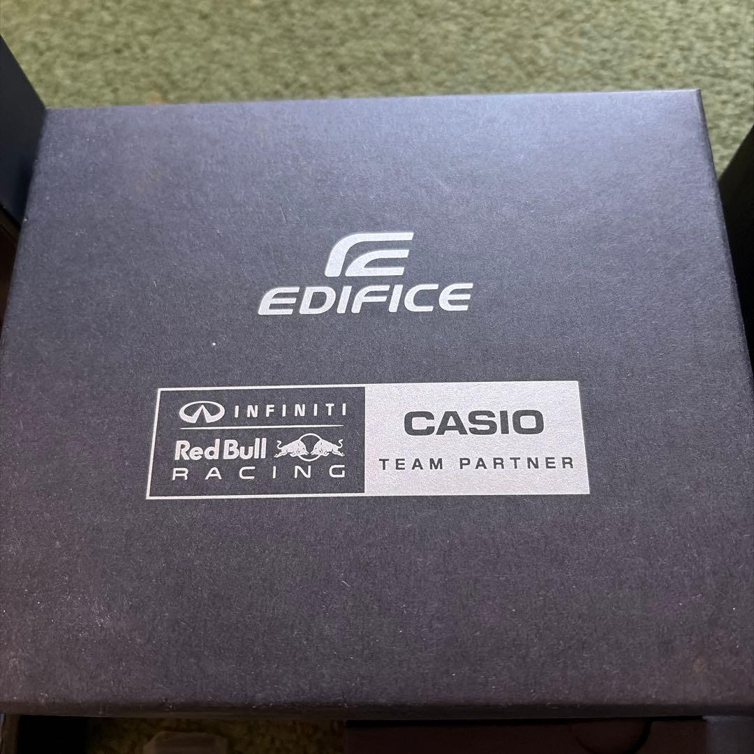 Casio Edifice Red Blue Radio Wave Solar Watch