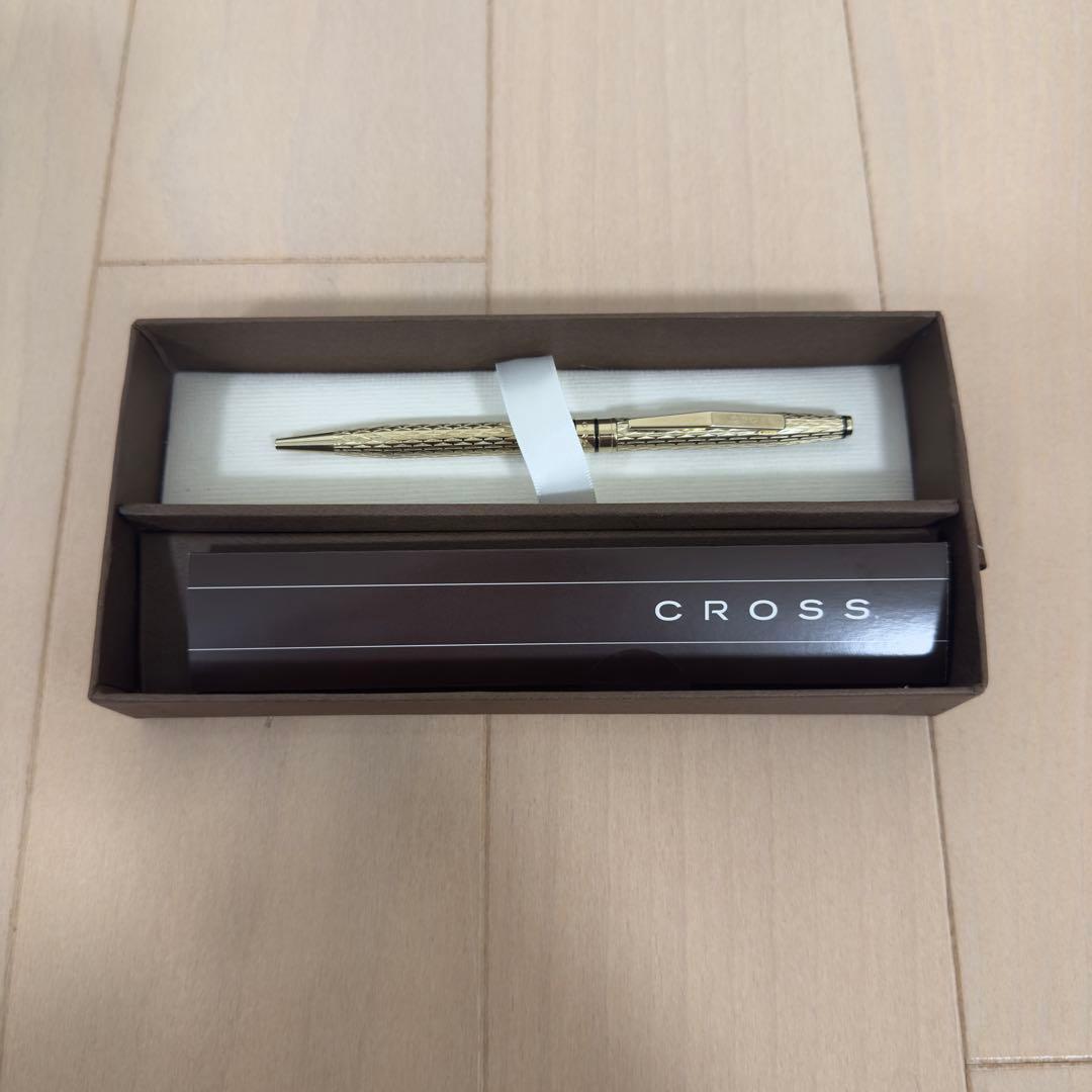 Cross Gold Diamond Cut Ballpoint Pen with Box