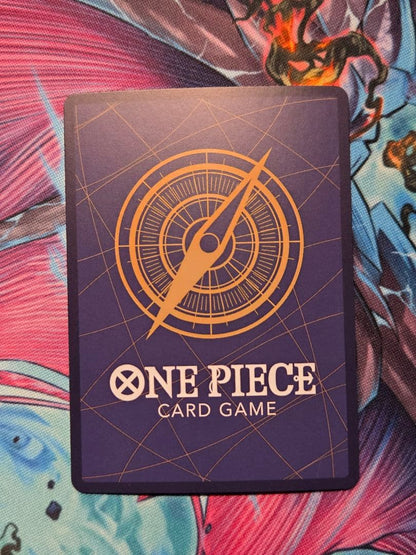 One Piece Japanese trading card featuring Smoke Jack & Tashigi SP characters
