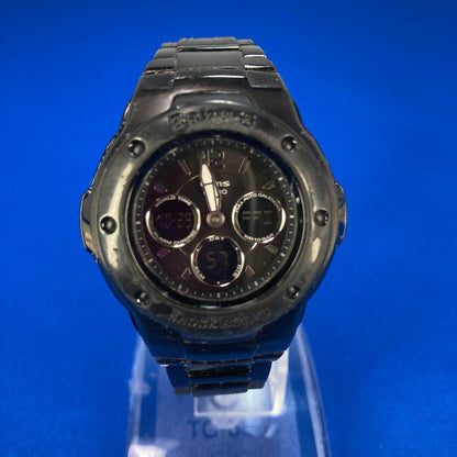 Casio Baby-G MSG-300CB All Black Unisex Watch with LED Light and 10 ATM Water Resistance — Japan Import