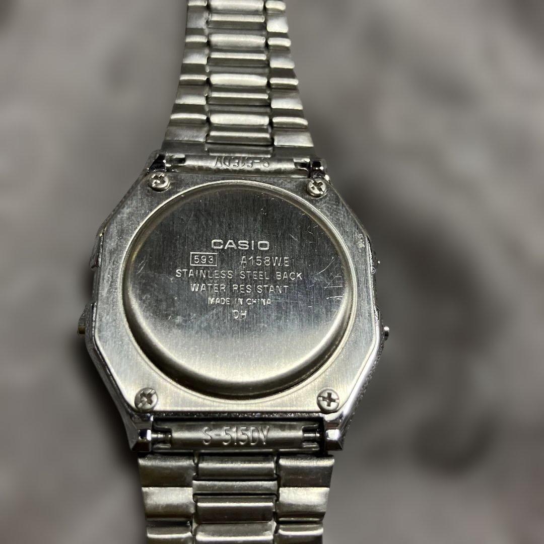 Seiko Quartz Digital Watch Stainless Steel Model SLV A158WEA-9JF — Japan Import