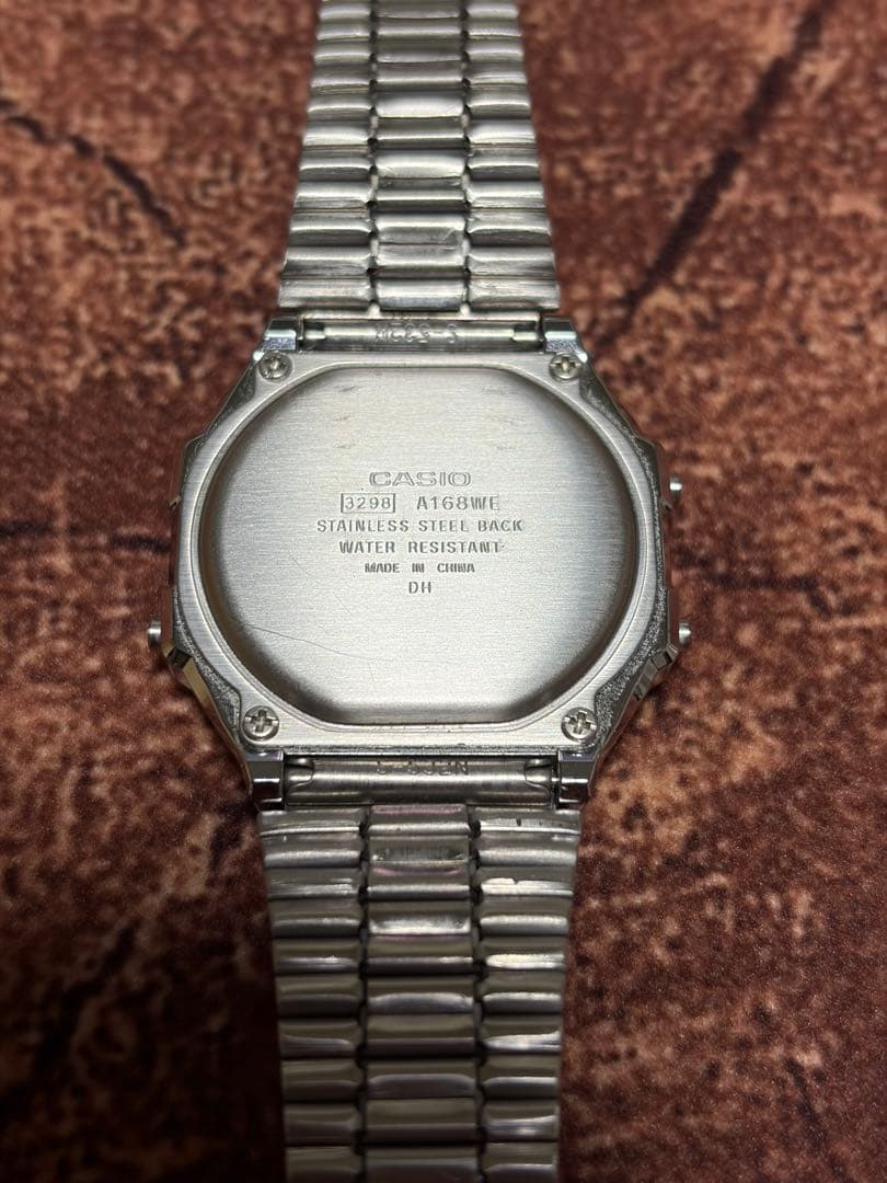 Casio A168WE Digital Watch Body with Backlight Classic Design Dark Blue