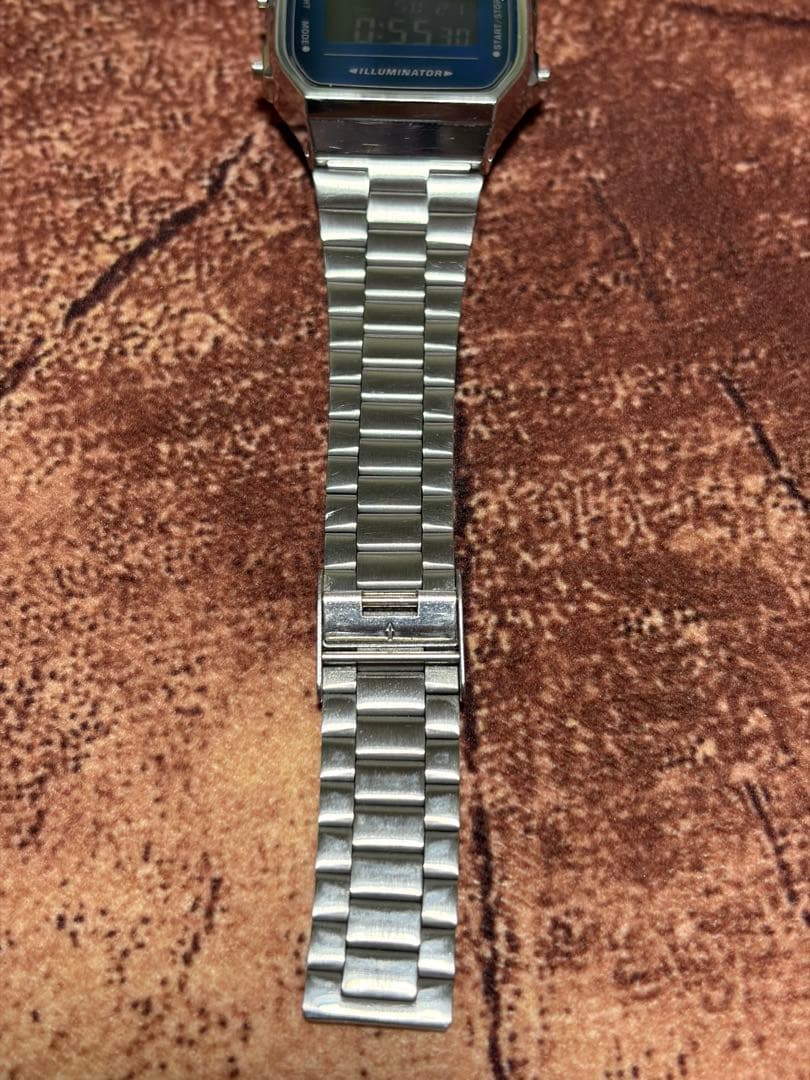 Casio A168WE Digital Watch Body with Backlight Classic Design Dark Blue