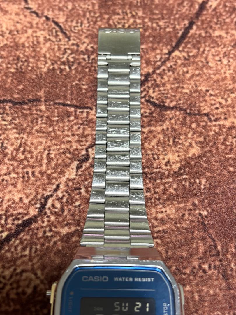 Casio A168WE Digital Watch Body with Backlight Classic Design Dark Blue