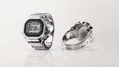 Casio G-Shock Square Model Silver Ring Watch