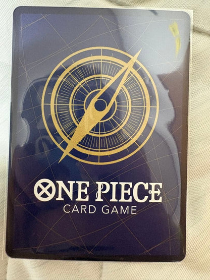 One Piece Portgas D. Ace Inherited Will Parallel Japanese trading card with small white chip on top left