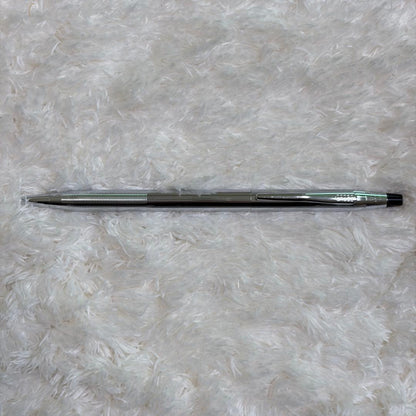 CROSS gold ballpoint pen with gold body and included box showing signs of storage wear