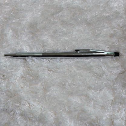 CROSS gold ballpoint pen with gold body and included box showing signs of storage wear