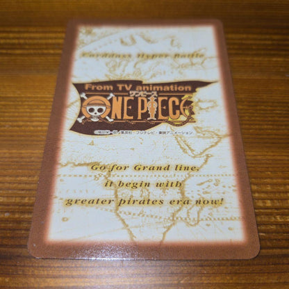 Bandai One Piece Carddass Hyper Battle Ace collectible card from 2001, stored in protective sleeve