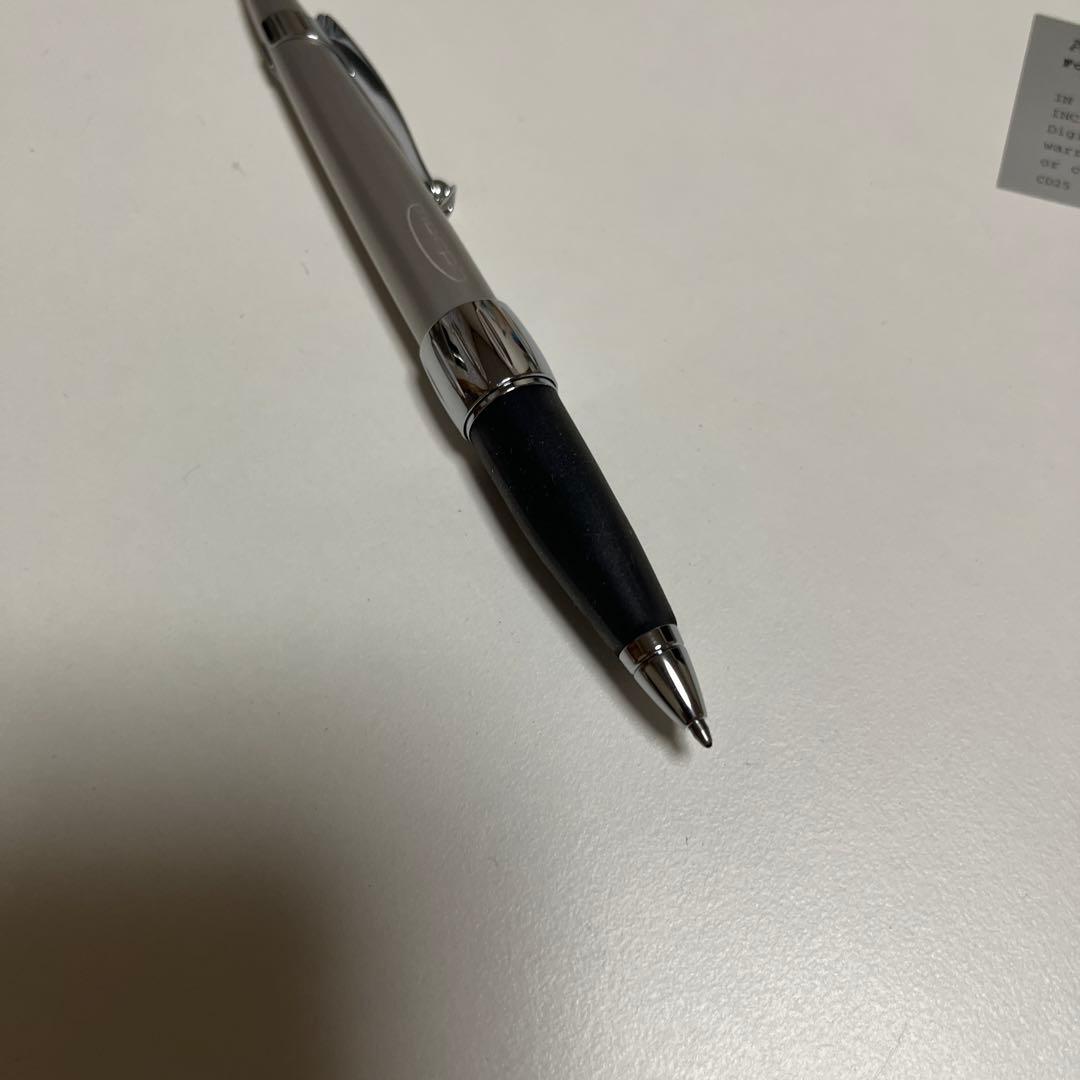 CROSS Morph Digital Writer Duo ELD472-4 silver ballpoint pen with rubber grip and included case