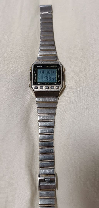 Casio Data Bank Kanji DKW-100 Operational Vintage Calculator — Japan Import