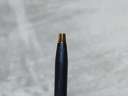 Cross Classic Century ballpoint pen in matte black with gold decoration and conical cap design