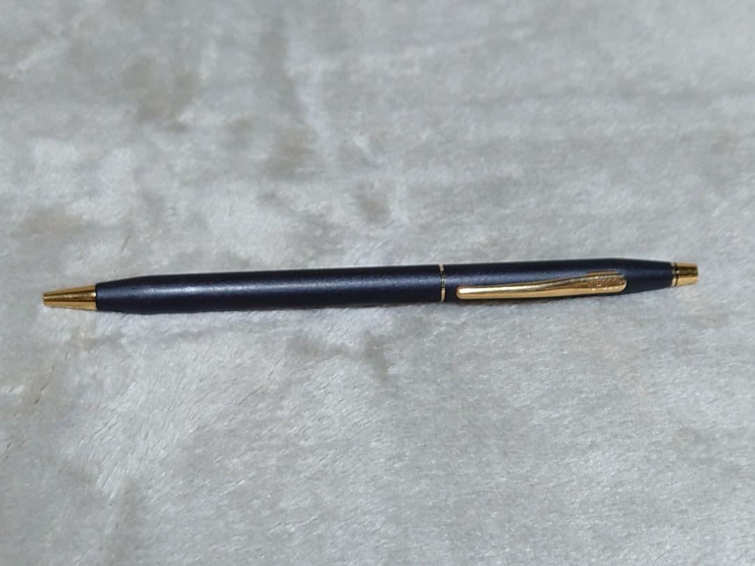Cross Classic Century ballpoint pen in matte black with gold decoration and conical cap design