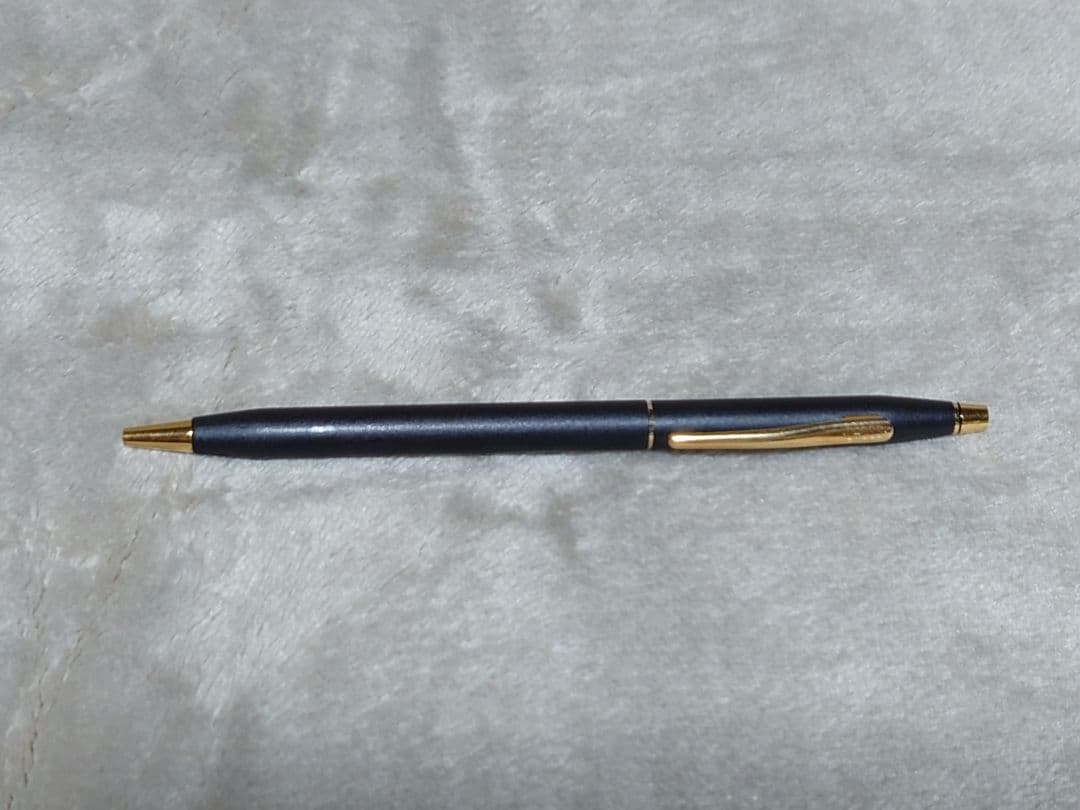 Cross Classic Century ballpoint pen in matte black with gold decoration and conical cap design