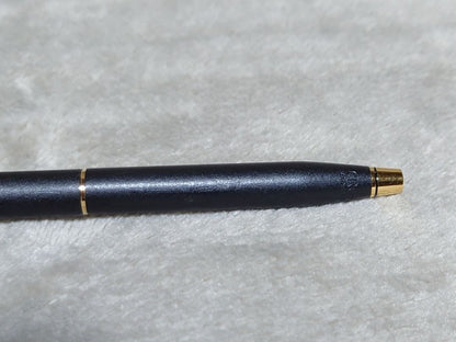 Cross Classic Century ballpoint pen in matte black with gold decoration and conical cap design