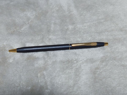 Cross Classic Century ballpoint pen in matte black with gold decoration and conical cap design