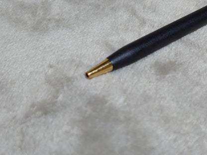 Cross Classic Century ballpoint pen in matte black with gold decoration and conical cap design