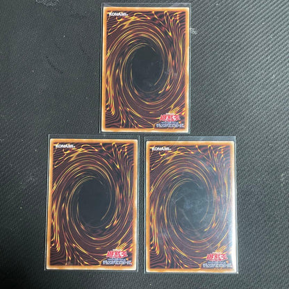Yugioh Duelist Legend 25th Secret 3-Card Set featuring Fire Wing Pegasus Evil Night Dragon and Exodia the Forbidden One