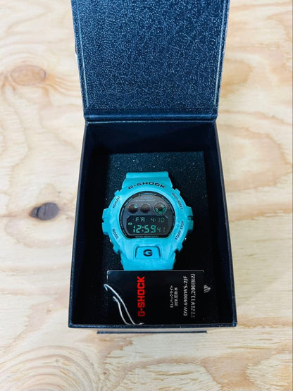 Casio G-Shock Series DW-6900WS-2JF Model with Turquoise Blue Color — Japan Import