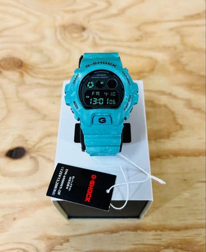 Casio G-Shock Series DW-6900WS-2JF Model with Turquoise Blue Color — Japan Import