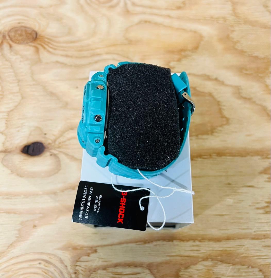 Casio G-Shock Series DW-6900WS-2JF Model with Turquoise Blue Color — Japan Import