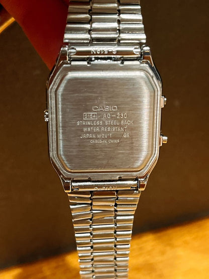 Casio Standard AQ-230 Stainless Steel Silver Watch — Japan Import